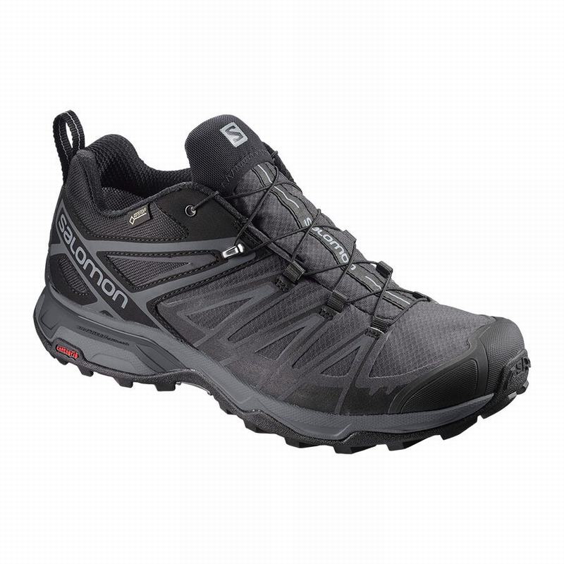 Salomon X ULTRA 3 WIDE GORE-TEX Zapatillas Trekking Hombre - Negras - Colombia (52194-BAYO)